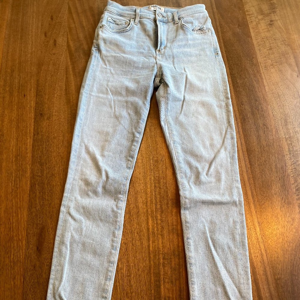 Agolde Light Wash Fitted Jean